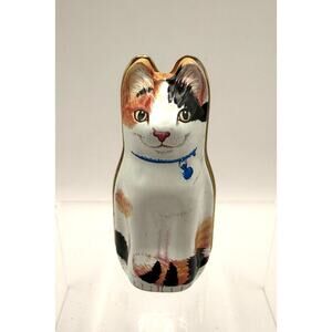 Hunkydory Design Miniature Cat By Dana Kubik Collectible Tin 1986